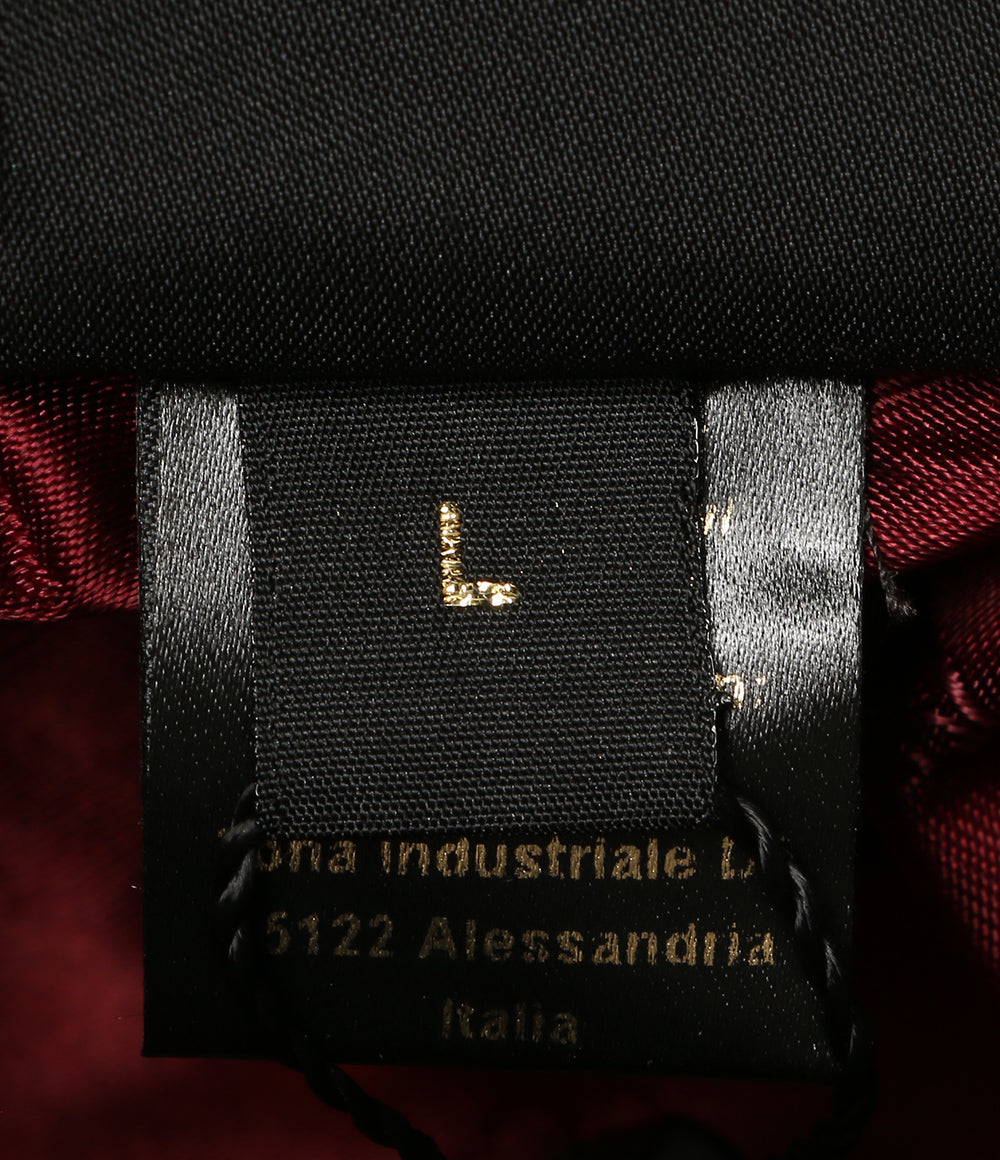 美品 Borsalino ハット BRSL ブラック メンズ SIZE L ボルサリーノ