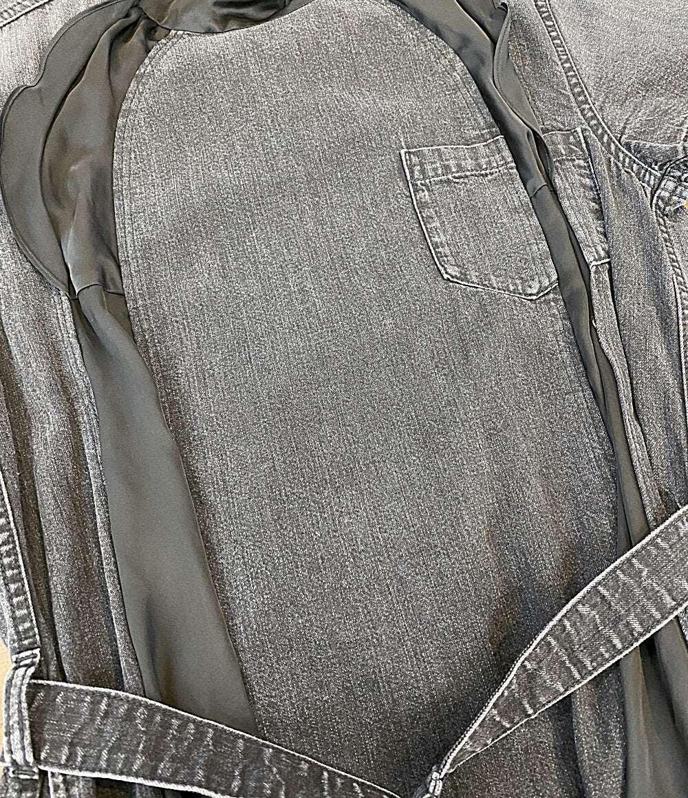 sacai 半袖ワンピース シフォン切替デニムワンピ 19-04572 レディース SIZE 1 サカイ