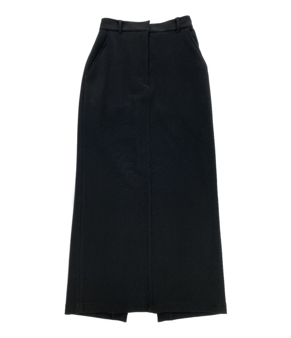 CLANE スカート ブラック RIB STRIPE STRAIGHT 16109-6102 レディース SIZE 2 クラネ