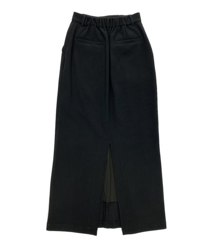 CLANE スカート ブラック RIB STRIPE STRAIGHT 16109-6102 レディース SIZE 2 クラネ