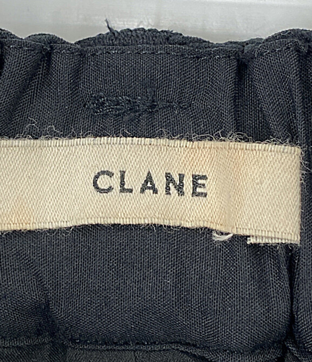 CLANE スカート ブラック RIB STRIPE STRAIGHT 16109-6102 レディース SIZE 2 クラネ