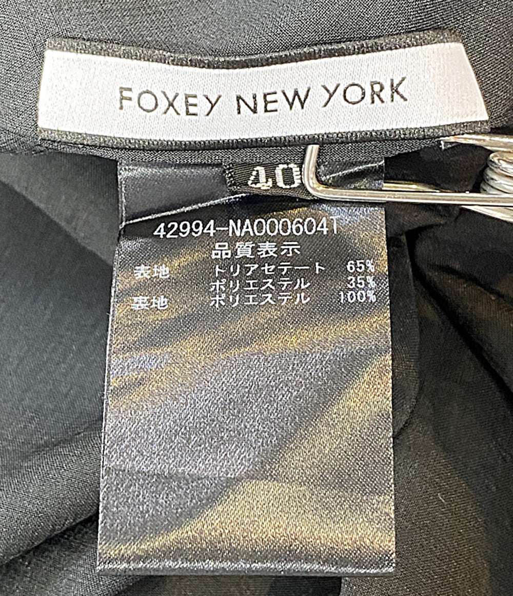 FOXEY NEW YORK ノースリーブワンピース ネイビー 42994-NA000604T レディース SIZE 40 フォクシー ニューヨーク