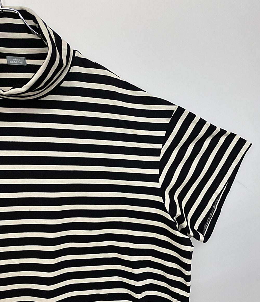 KOLOR beacon カラー　モックネック　ボーダーTシャツ kolor beacon カラー ビーコン 半袖Tシャツ ボーダー ハイネック