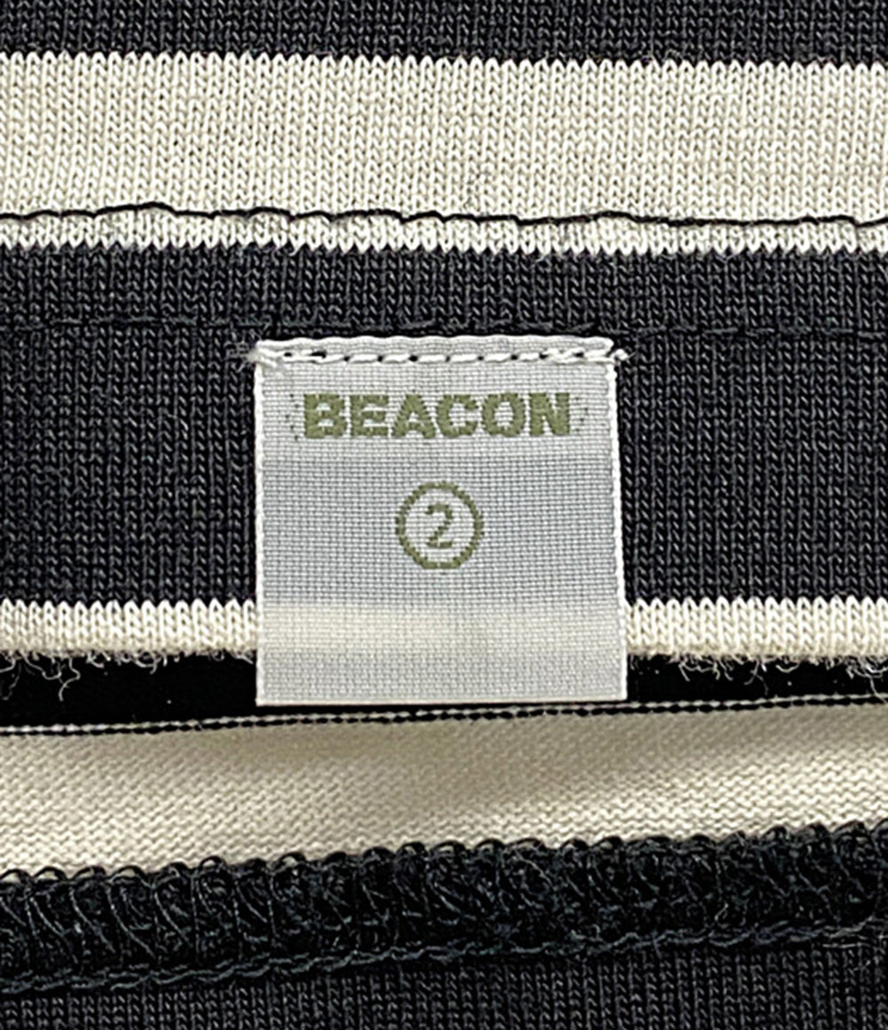 kolor beacon カラー ビーコン 半袖Ｔシャツ ボーダー ハイネック 20SBM-T04235 メンズ SIZE 2