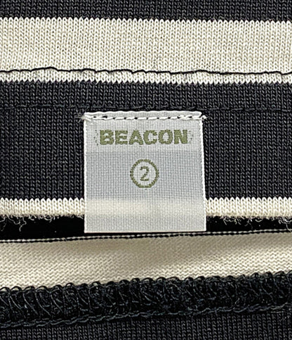 kolor beacon カラー ビーコン 半袖Ｔシャツ ボーダー ハイネック 20SBM-T04235 メンズ SIZE 2