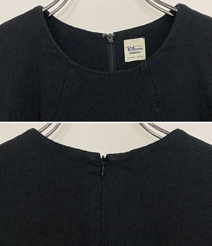Ron Herman 24ss コットンリネンノースリーブワンピース ブラック レディース SIZE XS ロンハーマン