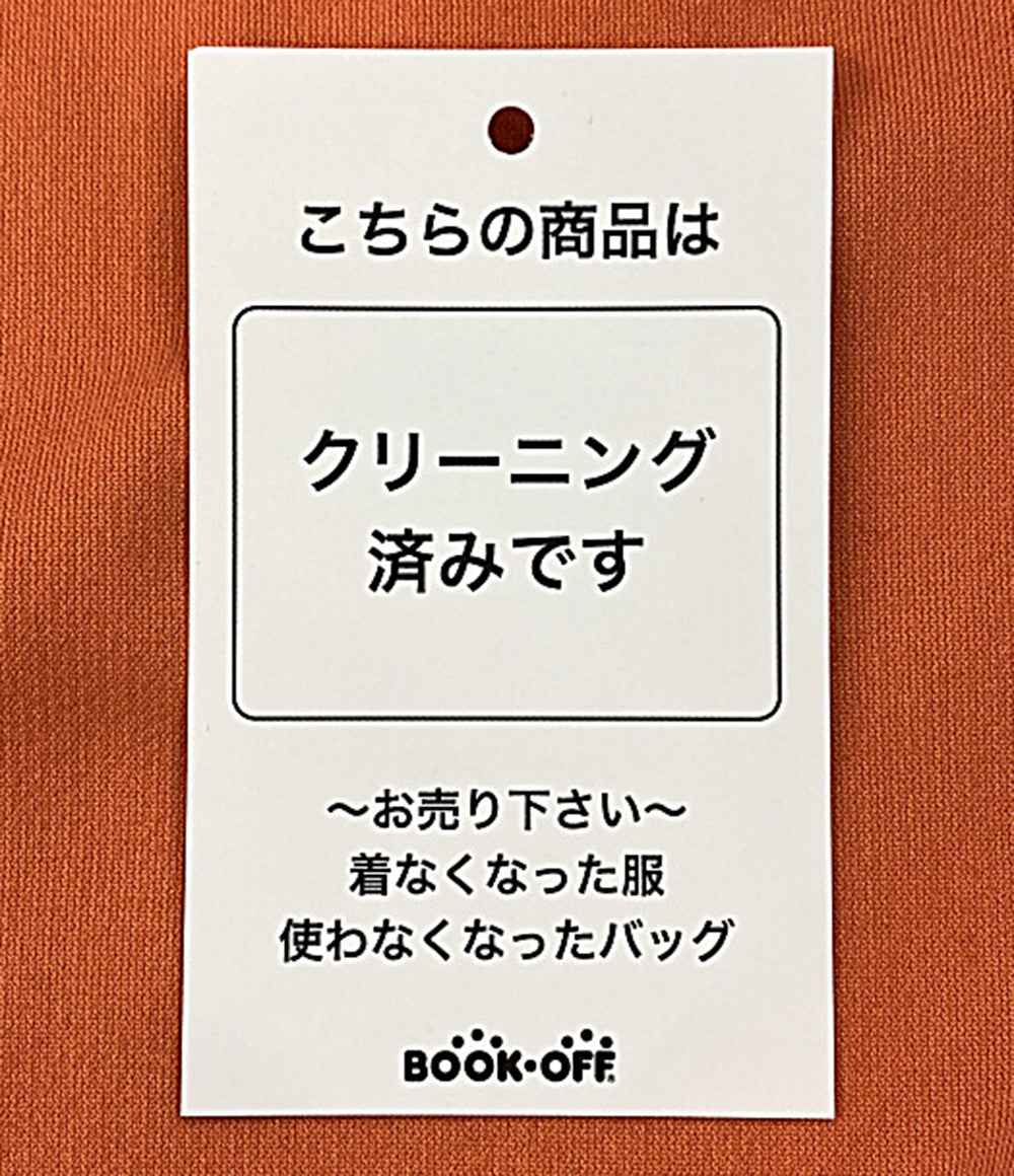 PLEATS PLEASE 半袖ワンピース オレンジ カットワーク チュニック レディース SIZE 3 プリーツプリーズ
