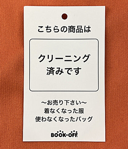 PLEATS PLEASE 半袖ワンピース オレンジ カットワーク チュニック レディース SIZE 3 プリーツプリーズ