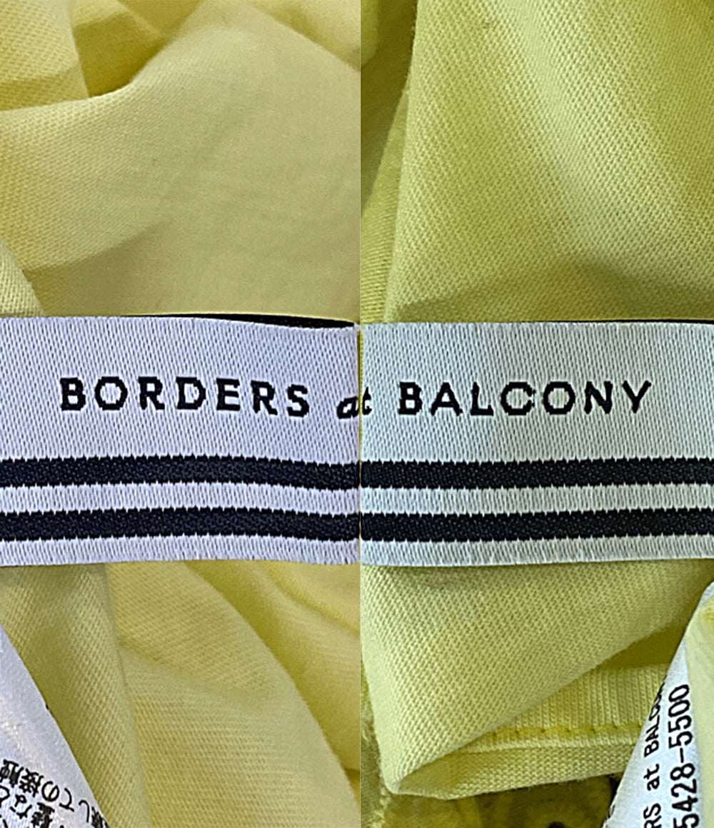BORDERS at BALCONY ノースリーブワンピース レース イエロー BD2111-3E-24 レディース SIZE 38 ボーダーズ アット バルコニー
