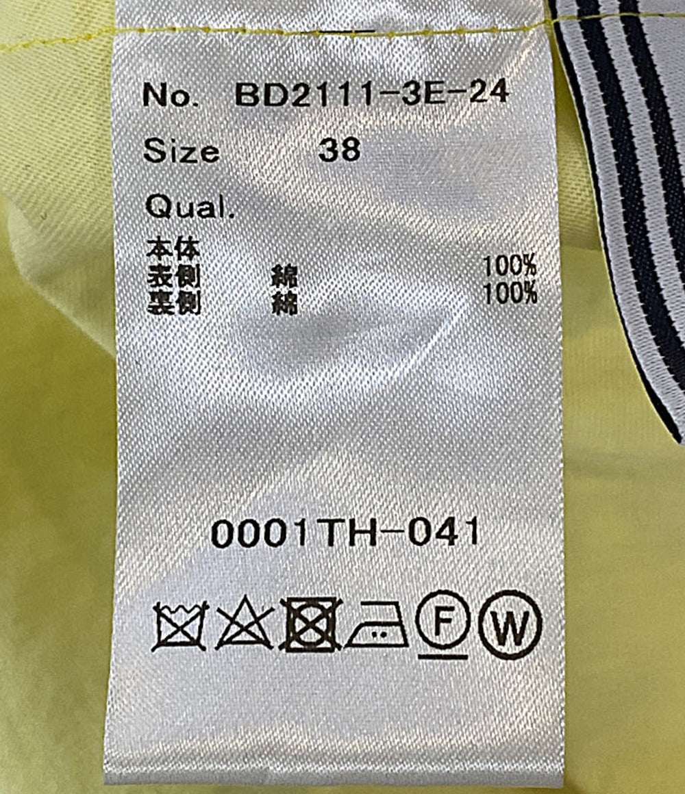 BORDERS at BALCONY ノースリーブワンピース レース イエロー BD2111-3E-24 レディース SIZE 38 ボーダーズ アット バルコニー
