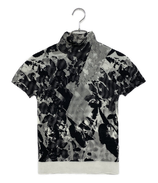 美品 ISSEY MIYAKE 半袖Tシャツ グラフィックプリントストレッチ