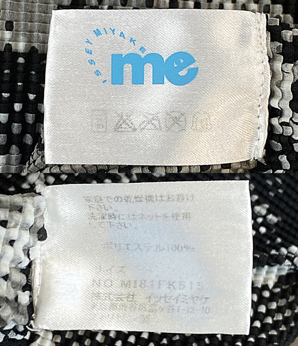 美品 ISSEY MIYAKE 半袖Ｔシャツ グラフィックプリントストレッチプリーツTシャツ MI81FK515 レディース SIZE - イッセイミヤケ