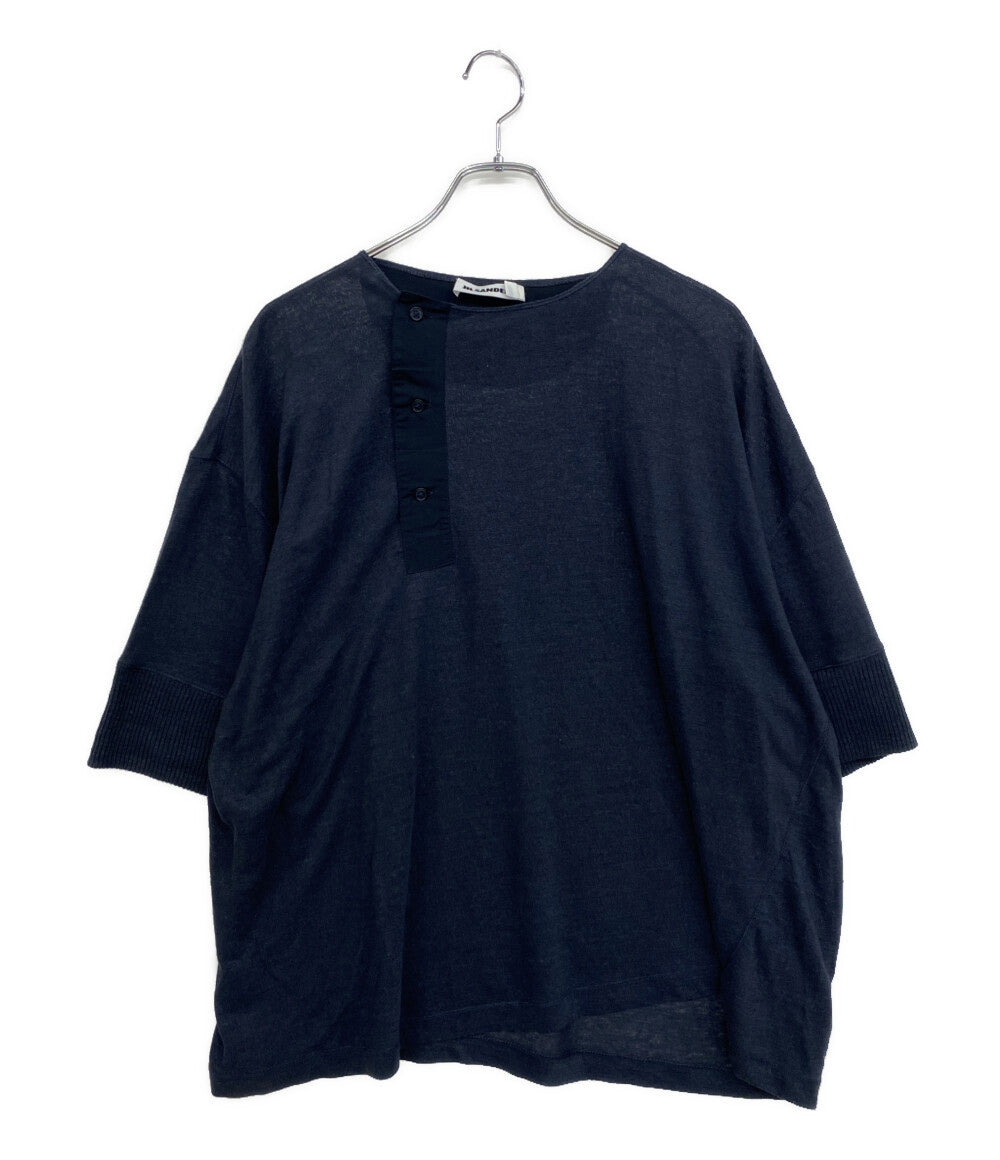 COMME des GARÇONS HOMME ニットポロ 田中オム ブラック COMME des GARCONS ドットボーダーニット ブラック HP-T019 メンズ