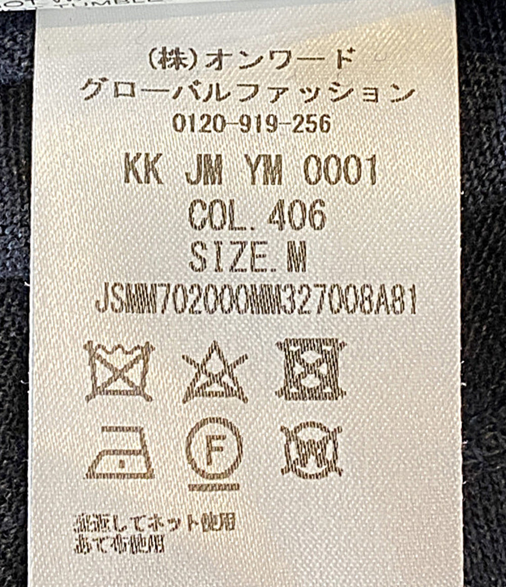 Jil sander 半袖ニット ヘンリーネック リネン ネイビー JSMM702000MM327008A メンズ SIZE M ジルサンダー