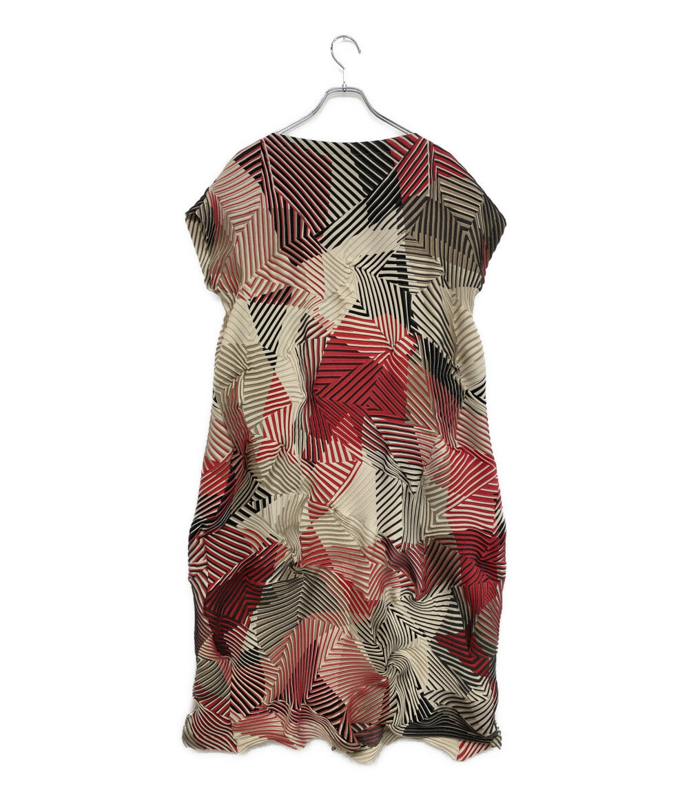 美品 A-POC ABLE ISSEY MIYAKE エイポックエイブル 半袖ワンピース TYPE P002 AT53FH056 レディース SIZE 1 イッセイミヤケ