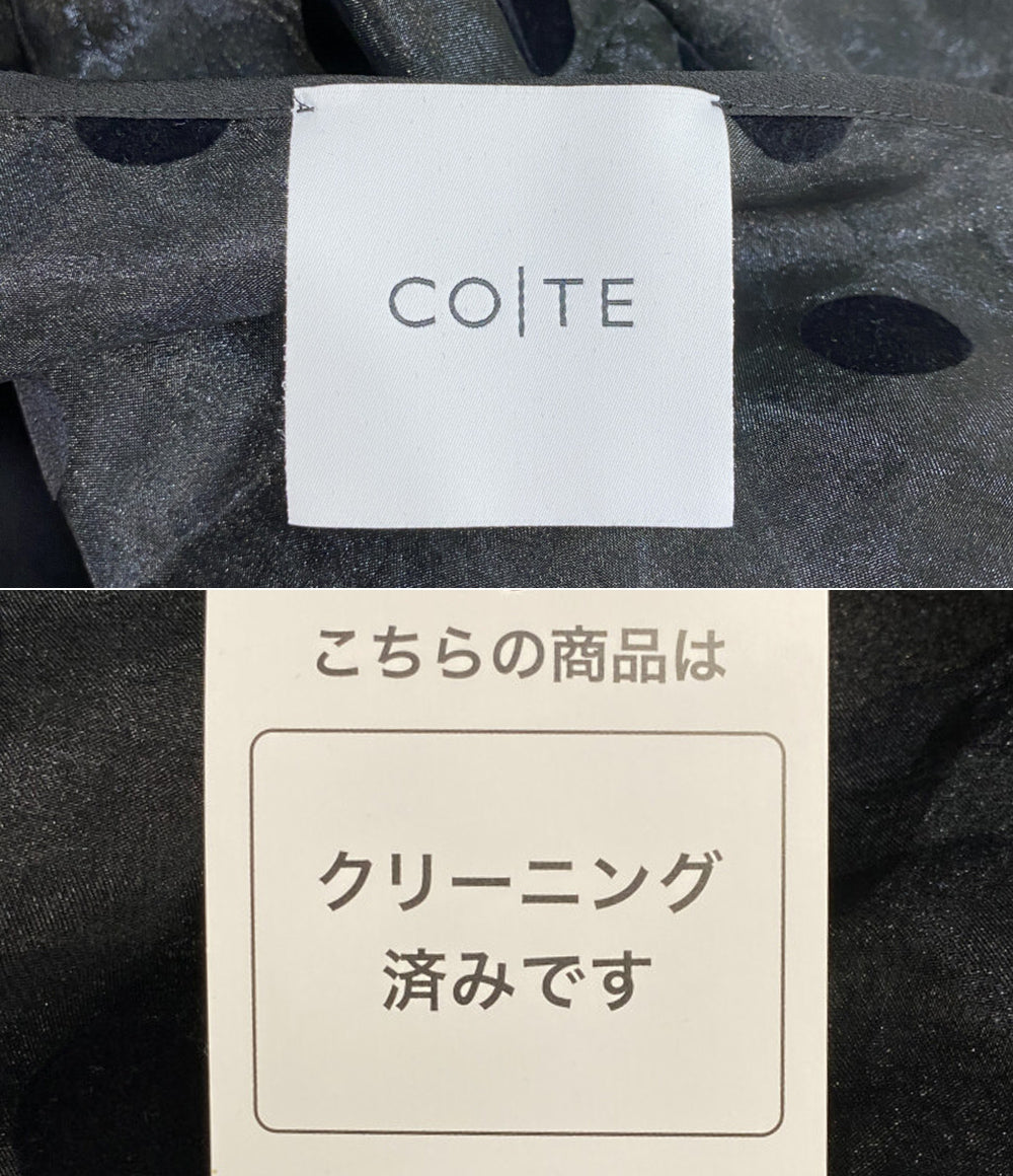 CO／TE コート キャミワンピース ドット インナー付 レディース SIZE 36