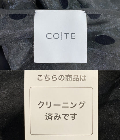 CO／TE コート キャミワンピース ドット インナー付 レディース SIZE 36