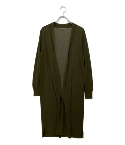 theory luxe ロングカーディガン カーキ 03-6303714 レディース SIZE 38 セオリーリュクス
