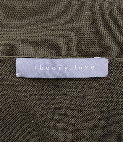 theory luxe ロングカーディガン カーキ 03-6303714 レディース SIZE 38 セオリーリュクス