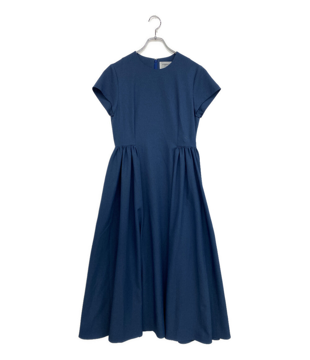 美品 THE 9 SHOP ザナインショップ 半袖ワンピース ブルー T9S-OP02-1 レディース SIZE M