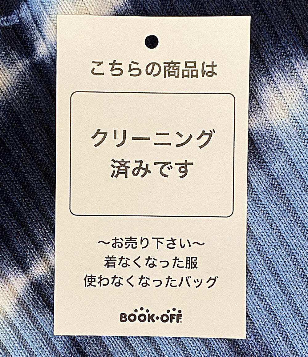 美品 MICHAEL KORS ニット 総柄 長袖ニット ブルー MS96NVLB9A レディース SIZE S マイケルコース