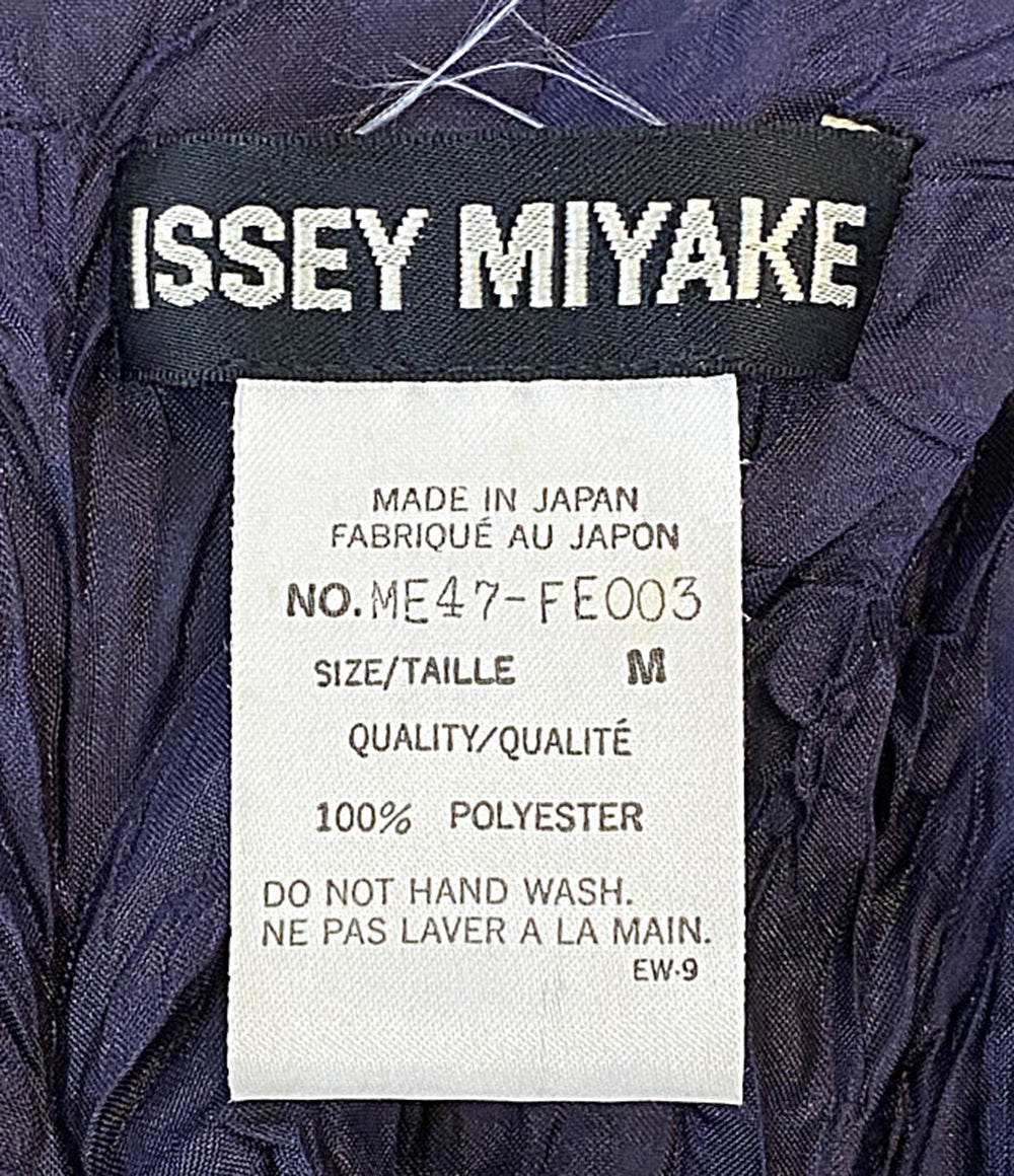 ISSEY MIYAKE ストライプベスト シワ加工 ME47-FE003 メンズ SIZE M