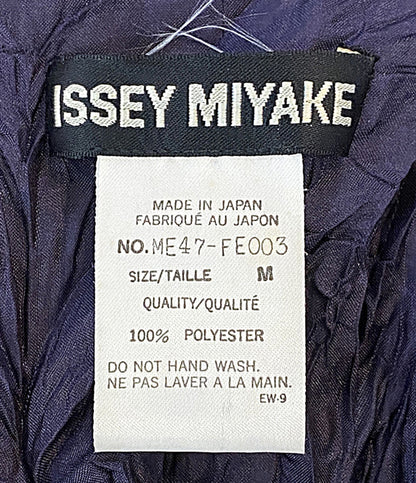 ISSEY MIYAKE ストライプベスト シワ加工 ME47-FE003 メンズ SIZE M イッセイミヤケ