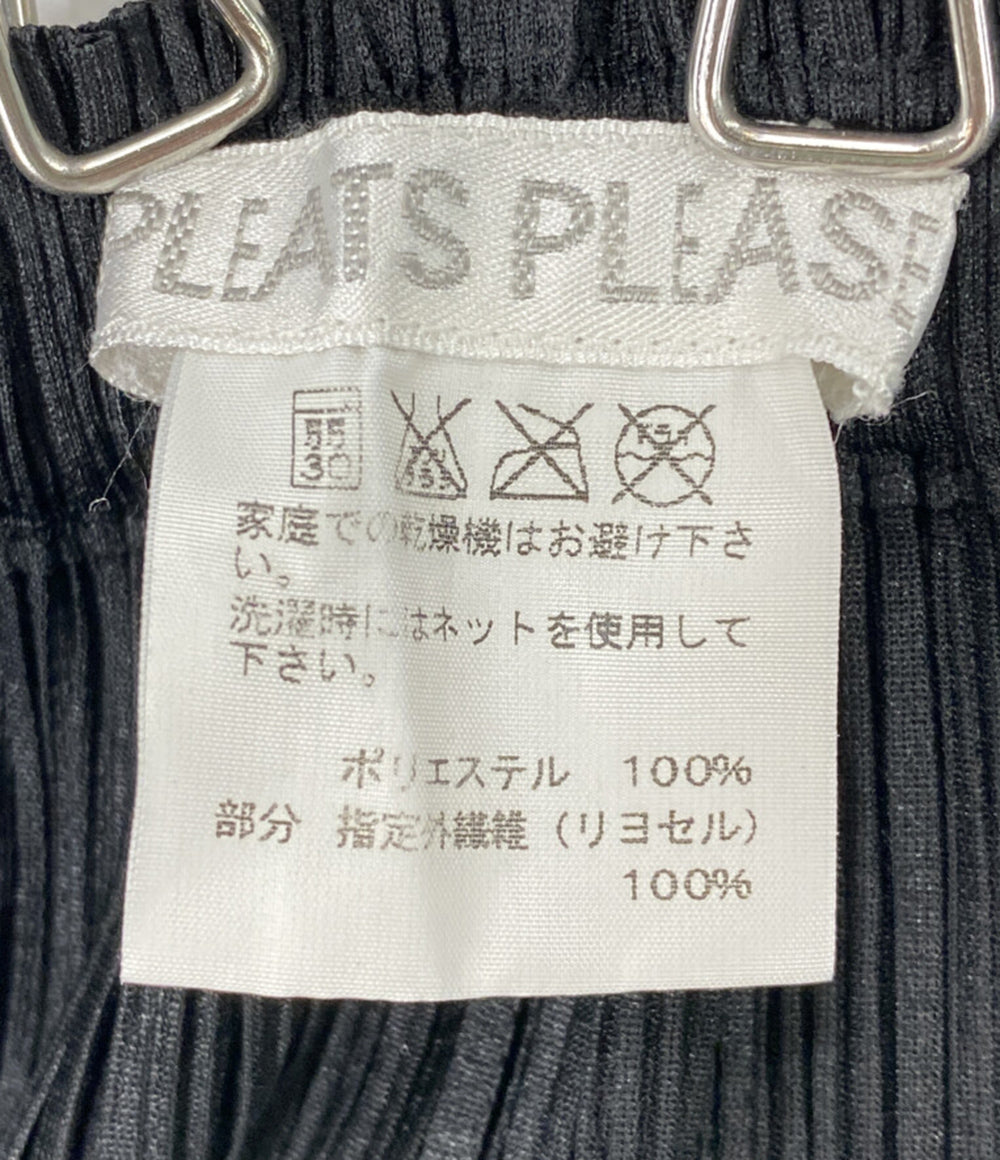PLEATS PLEASE サイドボーダーラインオーバースカート PP01-JG722 レディース SIZE 3 プリーツプリーズ