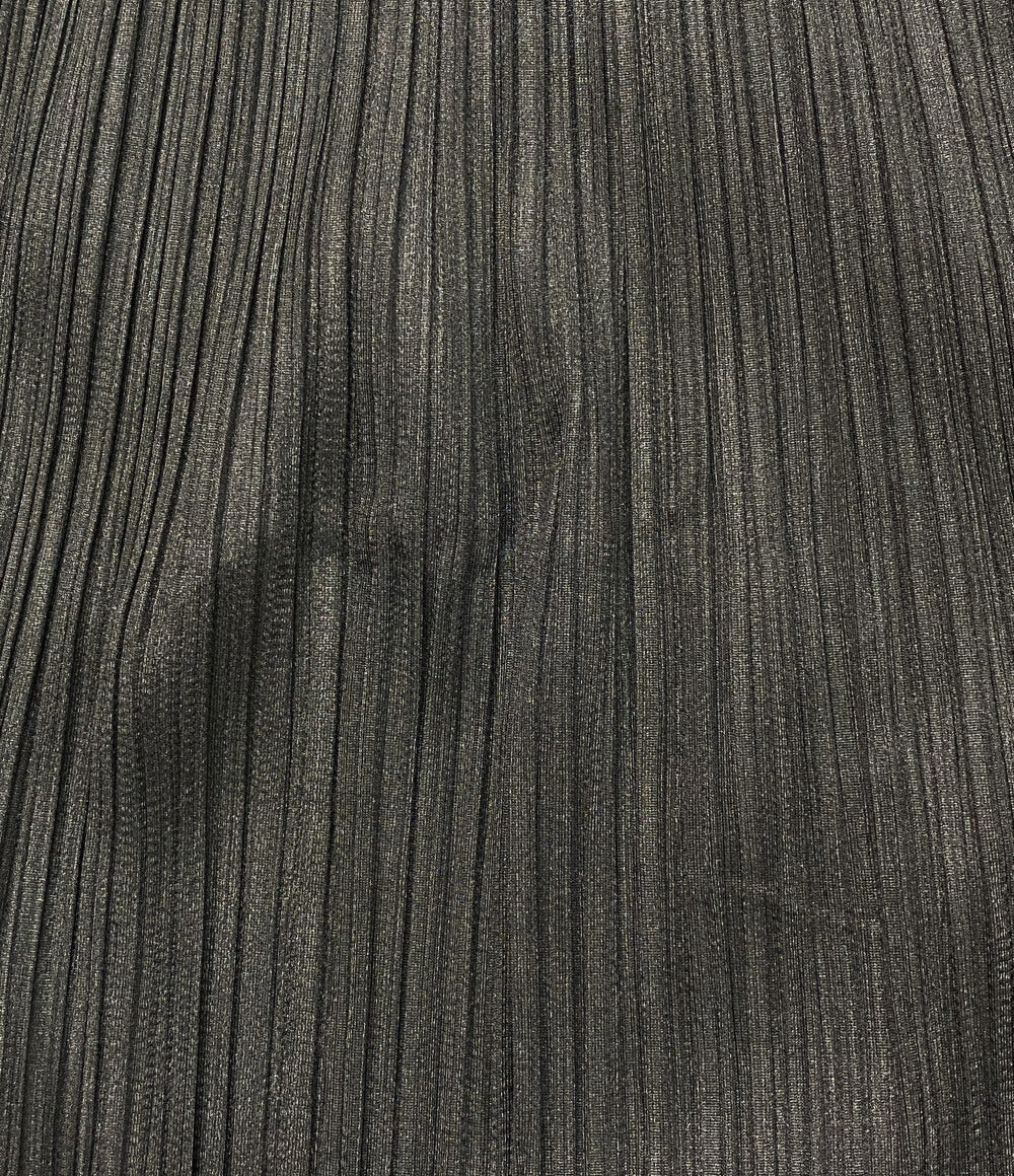 PLEATS PLEASE サイドボーダーラインオーバースカート PP01-JG722 レディース SIZE 3 プリーツプリーズ