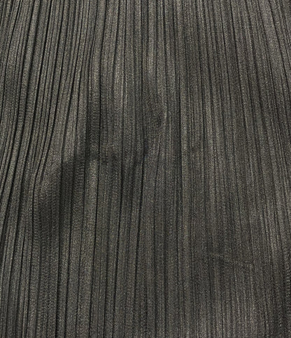 PLEATS PLEASE サイドボーダーラインオーバースカート PP01-JG722 レディース SIZE 3 プリーツプリーズ