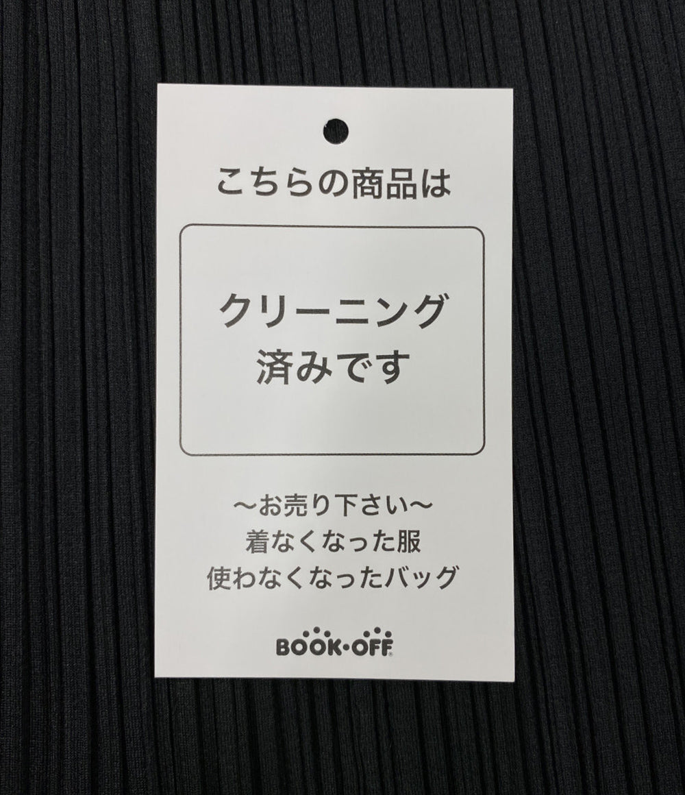 PLEATS PLEASE サイドボーダーラインオーバースカート PP01-JG722 レディース SIZE 3 プリーツプリーズ