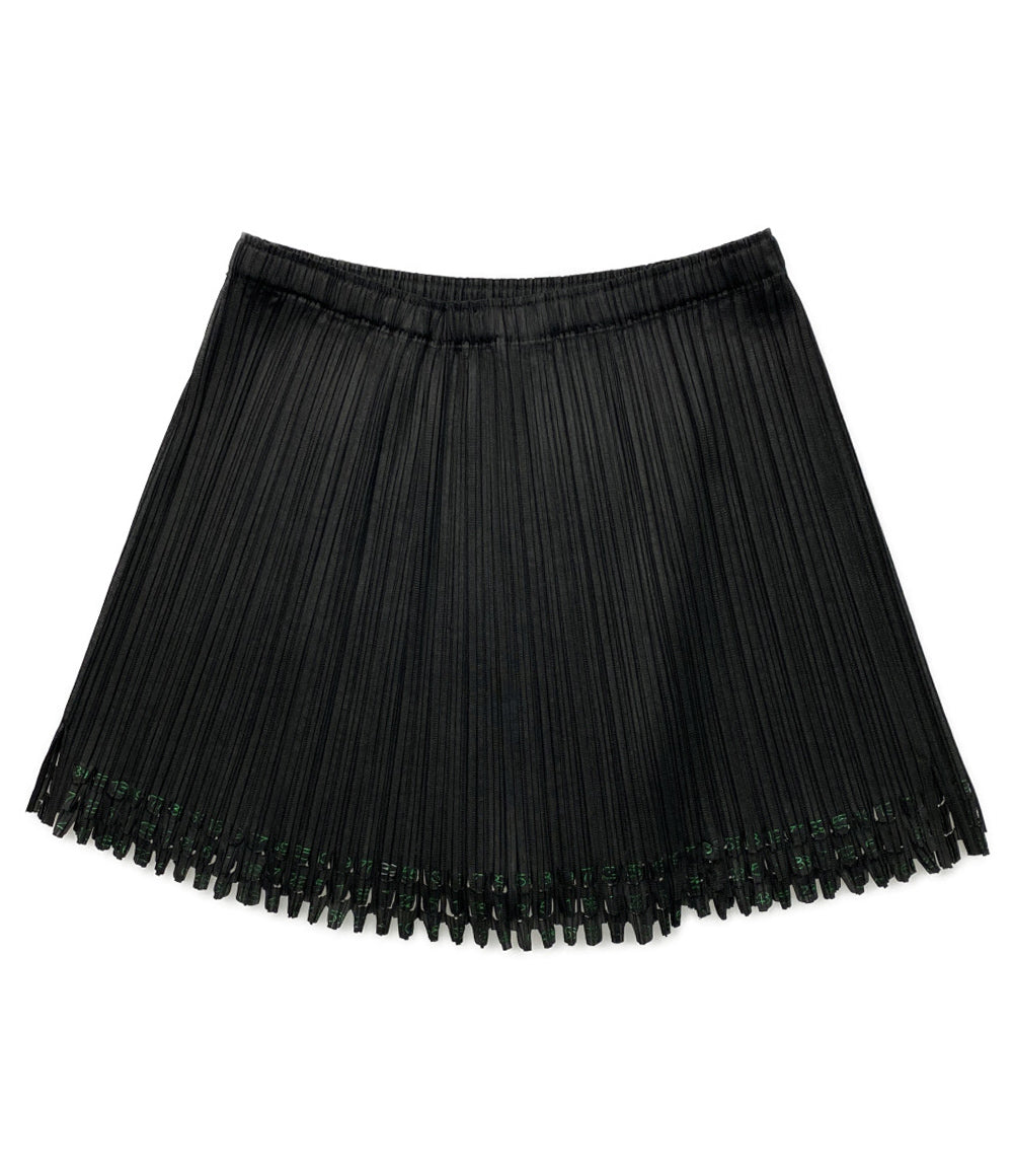 プリーツプリーズ ミニスカート 黒 PLEATS PLEASE ISSEY MIYAKE