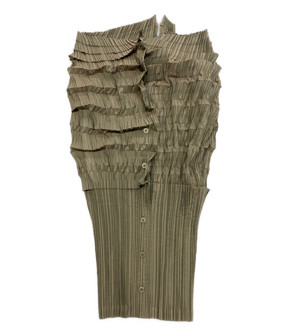 綺麗 イッセイミヤケ FETE プリーツ加工 ノースリーブトップス サイズ02 中古・古着通販】ISSEY MIYAKE FETE (イッセイミヤケフェット