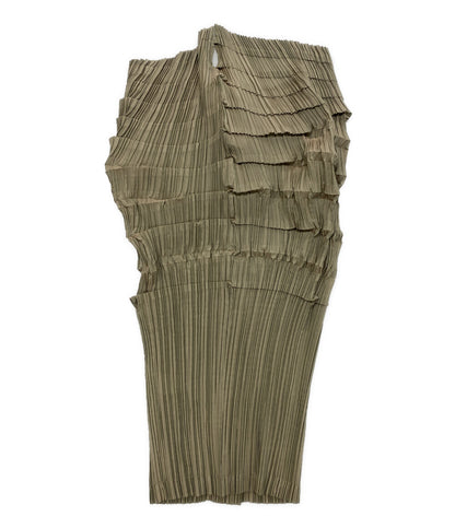 ISSEY MIYAKE FETE フェット ブラウス 立体プリーツ 変形 ノースリーブ IF74FJ731 レディース SIZE 2 イッセイミヤケ