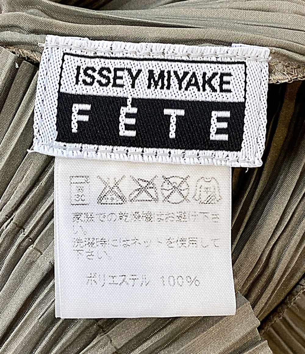イッセイミヤケ フェット FETE プリーツ 変形 ブラウス ノースリーブ ISSEY MIYAKE FETE フェット ブラウス 立体プリーツ 変形 ノースリーブ