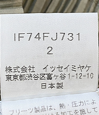 ISSEY MIYAKE FETE フェット ブラウス 立体プリーツ 変形 ノースリーブ IF74FJ731 レディース SIZE 2 イッセイミヤケ