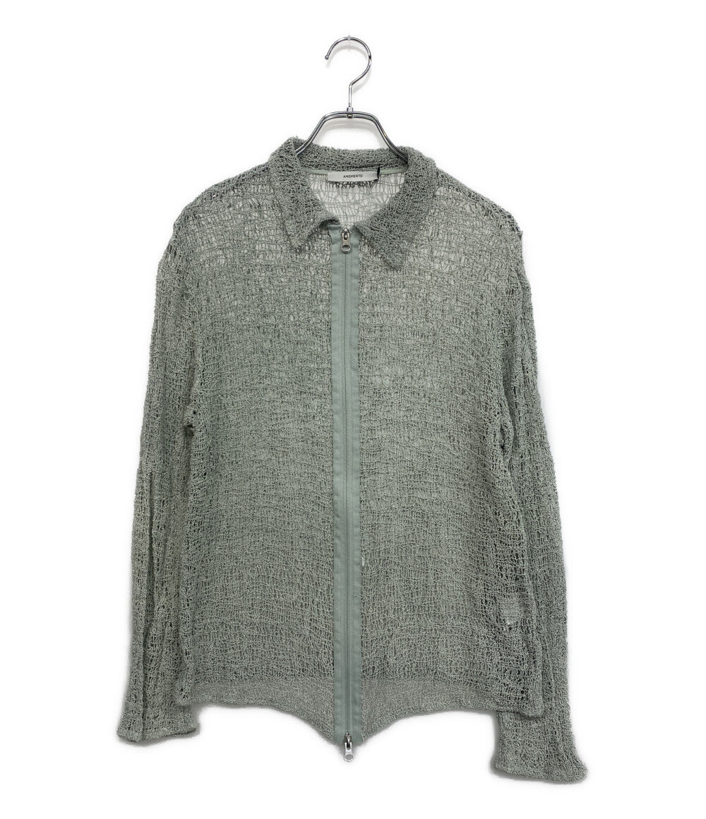 AMOMENTO アモーメント 長袖ニット ライトグリーン AM23SSＭ05SH メンズ SIZE M