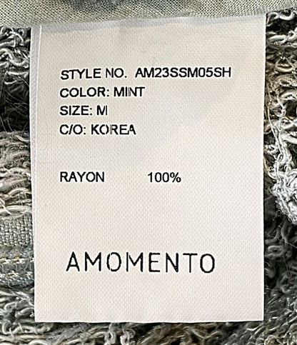 AMOMENTO アモーメント 長袖ニット ライトグリーン AM23SSＭ05SH メンズ SIZE M
