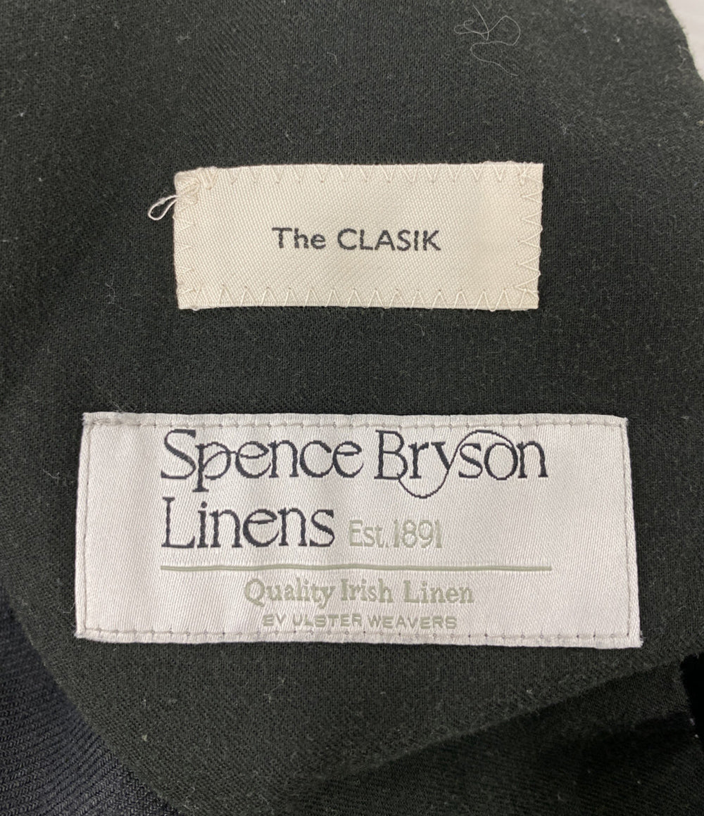 The CLASIK ザクラシック リネンパンツ ブラック ワイド メンズ SIZE 48