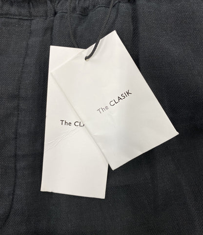 The CLASIK ザクラシック リネンパンツ ブラック ワイド メンズ SIZE 48