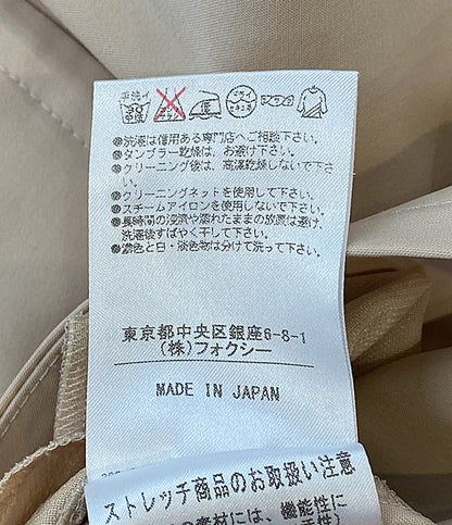 美品 FOXEY NEW YORK ノースリーブワンピース ベージュ 33314-NAOFY401T レディース SIZE 40 フォクシー ニューヨーク