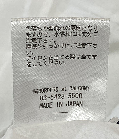 BORDERS AT BALCONY 半袖ワンピース ホワイト 裾リボンストライプ BD2011H-3E-03 レディース SIZE 38 ボーダーズ アット バルコニー