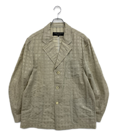 COMME des GARCONS HOMME PLUS テーラードジャケット リネン混3Bジャケット ベージュ PJ-10041S メンズ SIZE S コムデギャルソンオムプリュス