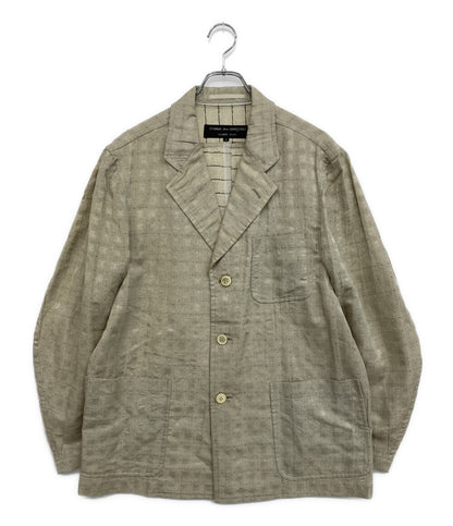 COMME des GARCONS HOMME PLUS テーラードジャケット リネン混3Bジャケット ベージュ PJ-10041S メンズ SIZE S コムデギャルソンオムプリュス