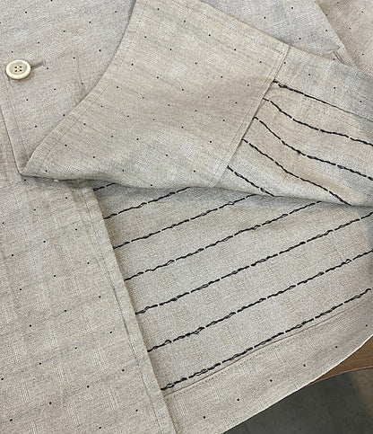 COMME des GARCONS HOMME PLUS テーラードジャケット リネン混3Bジャケット ベージュ PJ-10041S メンズ SIZE S コムデギャルソンオムプリュス