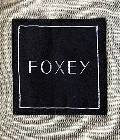 美品 foxey カーディガン ロングカーディガン ベージュ 38093-KSJFN03NM レディース SIZE - フォクシー