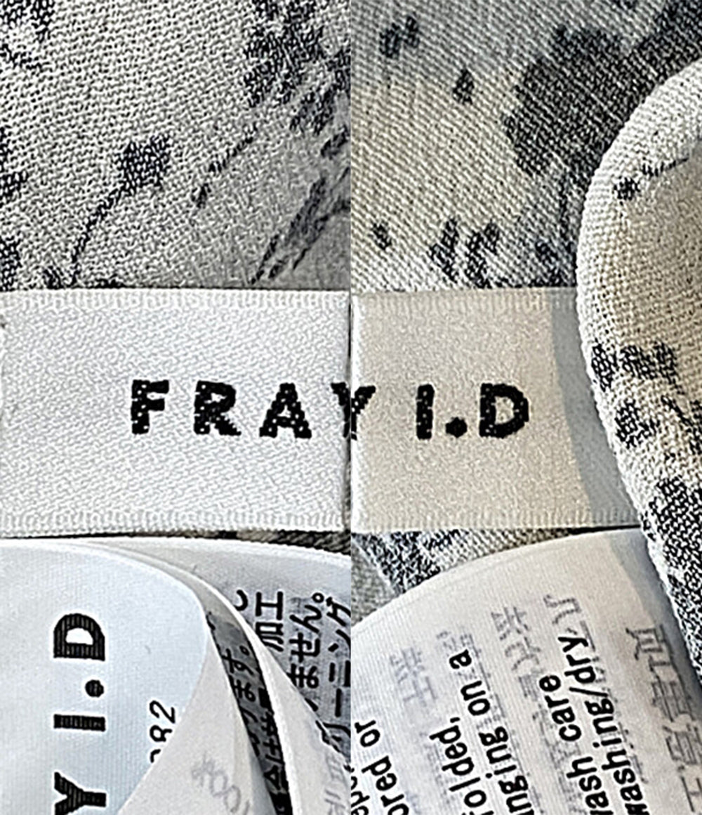 美品 FRAY I.D 半袖ワンピース カシュクール 25ss FWFO251082 レディース SIZE 1 フレイアイ・ディー