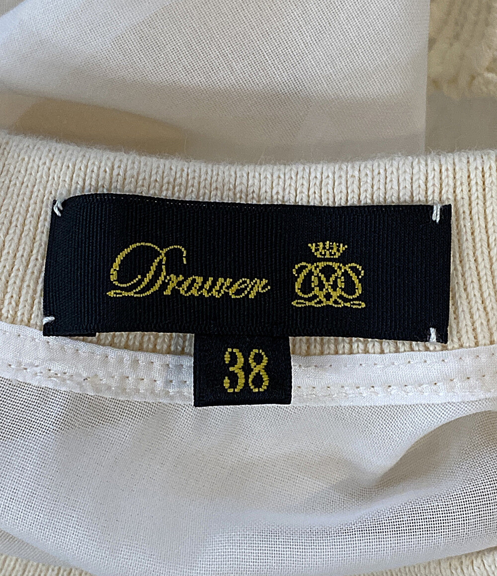 美品 Drawer ノースリーブブラウス CAPSULE レース 6521-2-000018 レディース SIZE 38 ドゥロワー