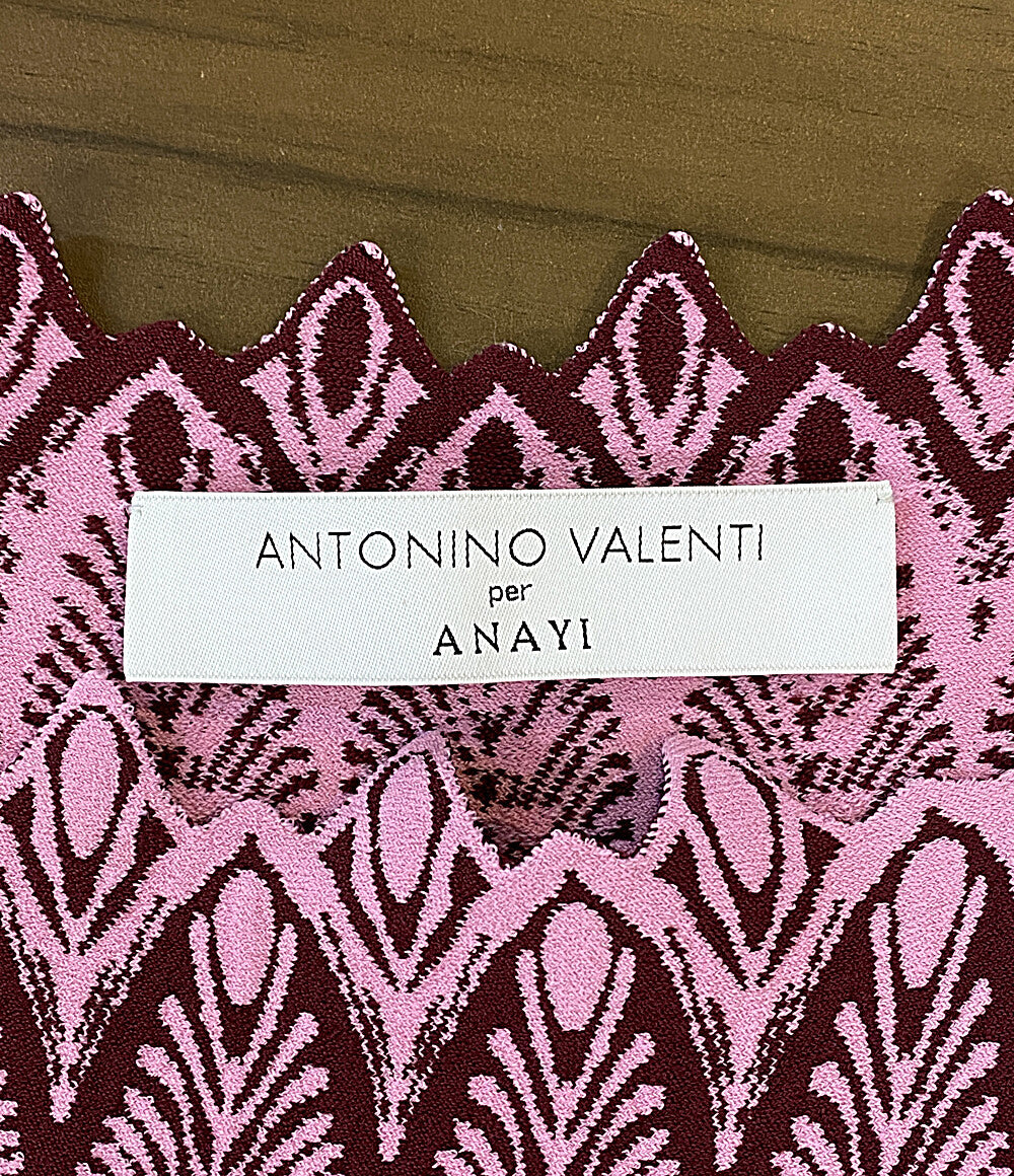 美品 ANTONINO VALENTI per ANAYI アントニーノ ヴァレンティ ノースリーブワンピース 112228-29-640-46-380 レディース SIZE 38