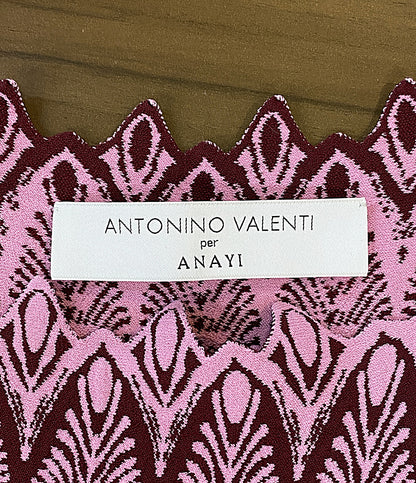 美品 ANTONINO VALENTI per ANAYI アントニーノ ヴァレンティ ノースリーブワンピース 112228-29-640-46-380 レディース SIZE 38